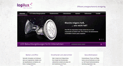 Desktop Screenshot of logilux.de
